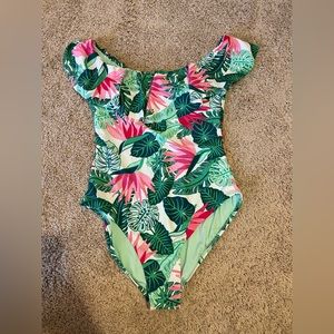 Matilda Jane one piece ruffle shoulder swim - brand new with tags!